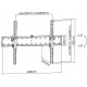 F&U TM6401 Βάση Τηλεόρασης Τοίχου έως 70" και 40kg