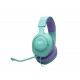 JBL Quantum 100M2 Over Ear Gaming Headset με σύνδεση 3.5mm Cyan