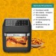 HomeVero HV-AF12.2XL Air Fryer 12lt Μαύρο