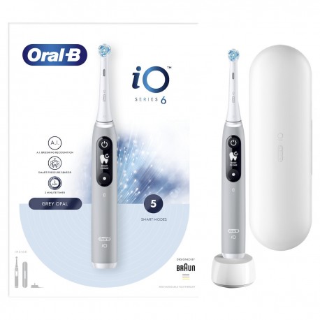 Oral-B Ηλεκτρική Οδοντόβουρτσα iO6 Magnetic Gray από την Braun Oral-B (1 τεμ) (81769539)