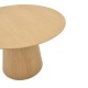 101-000112 Τραπέζι Kayano pakoworld mdf σε φυσική απόχρωση Φ120x72εκ