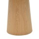 101-000112 Τραπέζι Kayano pakoworld mdf σε φυσική απόχρωση Φ120x72εκ