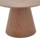 101-000111 Βοηθητικό τραπέζι Kayano pakoworld καρυδί mdf Φ60x40εκ