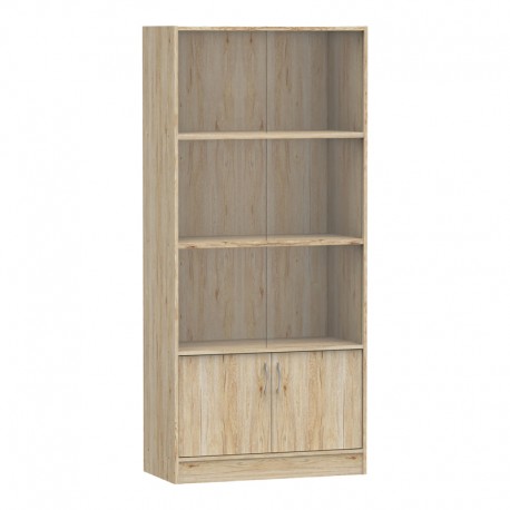 248-000024 Βιβλιοθήκη Burcy pakoworld oak 80x40x177εκ