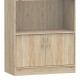 248-000024 Βιβλιοθήκη Burcy pakoworld oak 80x40x177εκ