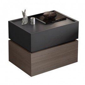 Ε7351,1 VANITY Κομοδίνο, Αποχρώσεων Sonoma Oak & Grey, με Αποσπώμενα χρωματικά Μέρη