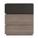 Ε7352,1 VANITY Συρταριέρα, με 3 Συρτ. Αποχρώσεων Sonoma Oak & Grey, με Αποσπώμενα χρωματικά Μέρη