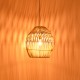 337-000038 Φωτιστικό οροφής Irden Inart rattan σε φυσική απόχρωση Φ50x40εκ