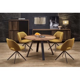 60-29283 DANILO table walnut/black