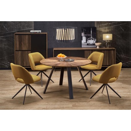 60-29283 DANILO table walnut/black
