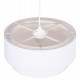 ΦΩΤΙΣΤΙΚΟ ΟΡΟΦΗΣ ΚΥΛΙΝΔΡΙΚΟ KRIKS HM4707.01 PVC ΣΕ ΛΕΥΚΟ Φ30x70Υεκ.