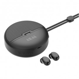 110591-0014 Akai BTE-J500BT Ασύρματα in-ear ακουστικά και φορητό ηχείο με Bluetooth, USB, AUX, TF, ΤWS και Handsfree