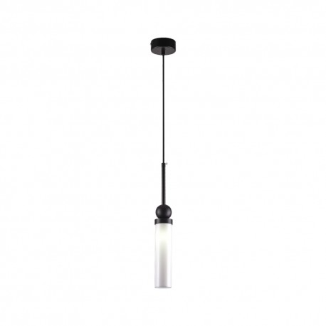 4074-Black Inlight Κρεμαστό φωτιστικό LED 1xG9 από μαύρο μέταλλο και γυαλί D:49x200cm (4074-Black)