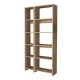197-000281 Βιβλιοθήκη Alkathi pakoworld σε oak απόχρωση 77x22x160εκ