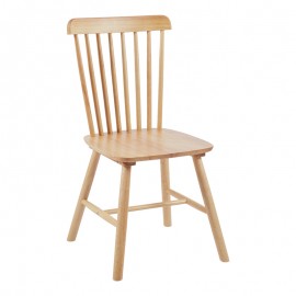 128-000033 Καρέκλα Melia pakoworld rubberwood σε φυσική απόχρωση 45x51x87εκ