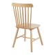 128-000033 Καρέκλα Melia pakoworld rubberwood σε φυσική απόχρωση 45x51x87εκ