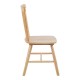 128-000033 Καρέκλα Melia pakoworld rubberwood σε φυσική απόχρωση 45x51x87εκ