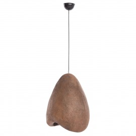 ΦΩΤΙΣΤΙΚΟ ΟΡΟΦΗΣ ΜΕ ΟΨΗ ΠΕΤΡΑΣ STONER (S) HM4417 ΣΚΟΥΡΟ ΜΠΕΖ ΗΜΙΔΙΑΦΑΝΟ 35x27x40Υεκ.