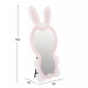 ΠΑΙΔΙΚΟΣ ΚΑΘΡΕΦΤΗΣ ΔΑΠΕΔΟΥ BUNNY HM4489.01 MDF ΡΟΖ & ΛΕΥΚΟ-ΜΑΥΡΟ STAND 80x162Υεκ.