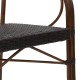 140-000029 Πολυθρόνα Paula pakoworld μέταλλο-pe rattan καφέ