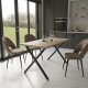 GR-HOUSTONTAB160-1 Τραπέζι Houston Σονόμα-Μαύρο 160x80x77cm