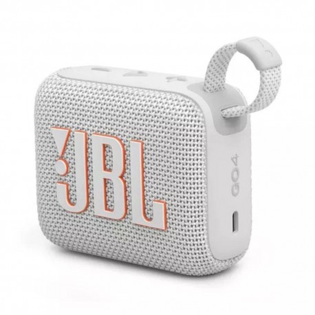 JBL Go 4 Αδιάβροχο Ηχείο Bluetooth 4.2W με Διάρκεια Μπαταρίας έως 7 ώρες Λευκό