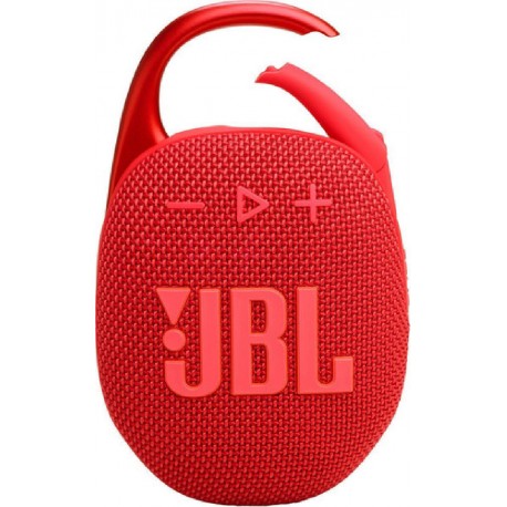 JBL Clip 5 Αδιάβροχο Ηχείο Bluetooth 7W με Διάρκεια Μπαταρίας έως 12 ώρες Κόκκινο