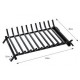 HOME AND CAMP BR 21567 Μεταλλική Σχάρα Τζακιού Ίσια με Συρτάρι 60x40x12cm
