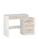 173-000042 Τουαλέτα-καθρέπτης Neruda pakoworld λευκό antique-oak 114,5x39,5x76εκ