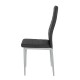 14320017 Καρέκλα ArteLibre ROSE Μαύρο PVC 53x39x96cm Μαύρο