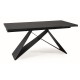 80-3124 STÓŁ WESTIN CERAMIC CZARNY SAHARA NOIR/CZARNY MAT (160-240)X90