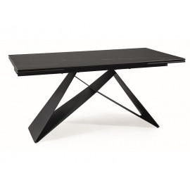80-3124 STÓŁ WESTIN CERAMIC CZARNY SAHARA NOIR/CZARNY MAT (160-240)X90
