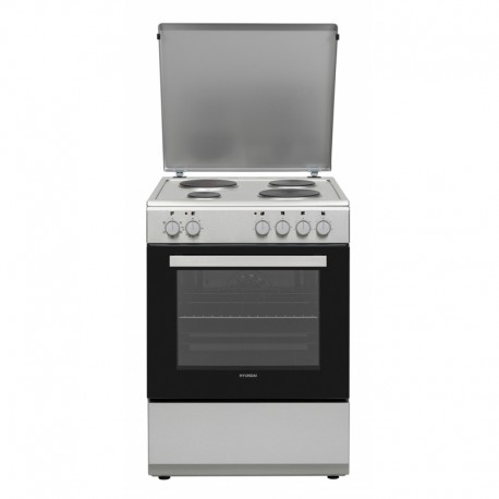 Hyundai HCMU24V-7260E/S Κουζίνα 69lt με Εμαγιέ Εστίες Π60εκ. Γκρι A
