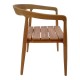 343-000036 Τραπεζαρία 7τεμ.Noody-Wooly pakoworld teak ξύλο σε φυσική απόχρωση
