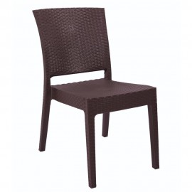 14720005 Καρέκλα Κήπου ArteLibre Καφέ Rattan 47x55x87cm Καφέ