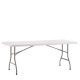 14980002 Τραπέζι Catering ArteLibre POPLAR Πτυσσόμενο Λευκό/Γκρι HDPE/Μέταλλο 180x75x74cm Γκρι/Λευκό