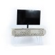 14570219 Έπιπλο Τηλεόρασης ArteLibre ILLIA No 3 Δρυς/Λευκό 106x30x48cm Φυσικό/Λευκό/Δρυς