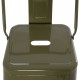 ΣΚΑΜΠΟ BAR ME ΠΛΑΤΗ ΜΕΤΑΛΛΙΚΟ MELITA-PRO HM8643.43 DARK OLIVE GREEN 42x42x100Υεκ.