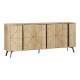 119-001229 Μπουφές Bufel pakoworld σε φυσική απόχρωση 181x35x77.4εκ