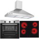 ΣΕΤ ΦΟΥΡΝΟΣ ΗΛΕΚΤΡΙΚΟΣ SF6850BOI INOX 83LT + ΕΣΤΙΑ ΚΕΡΑΜΙΚΗ SF6135 + ΑΠΟΡΡΟΦΗΤΗΡΑΣ ΚΑΜΙΝΑΔΑ SF6618 INOX 90CM 4 ΕΤΗ ΕΓΓΥΗΣΗ ΕΛΛΗΝ