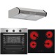 ΣΕΤ ΦΟΥΡΝΟΣ ΗΛΕΚΤΡΙΚΟΣ SF6850BOI INOX 83LT + ΕΣΤΙΑ ΚΕΡΑΜΙΚΗ SF6135 + ΑΠΟΡΡΟΦΗΤΗΡΑΣ ΕΛΕΥΘΕΡΟΣ SF6683 INOX 2 ΜΟΤΕΡ 60CM 4 ΕΤΗ ΕΓΓΥ