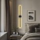 147-000196 Φωτιστικό τοίχου-απλίκα Tisenio pakoworld Led μαύρο 75x6x6εκ