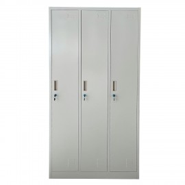 14800027 Φοριαμός ArteLibre ELVEN Ανοιχτό Γκρι Μέταλλο 38x45x185cm Γκρι