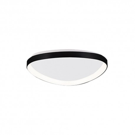 42043-Black Inlight Πλαφονιέρα οροφής LED 25W 3CCT από μαύρο μέταλλο και ακρυλικό D:61,5x5cm (42043-Black)
