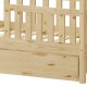 370-000008 Παιδικό κρεβάτι Bendina τ.Montessori με συρτάρι pakoworld ξύλο πεύκου σε φυσική απόχρωση 70x140εκ