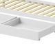370-000005 Παιδικό κρεβάτι Mellin τ.Montessori με 2 συρτάρια pakoworld ξύλο πεύκου σε λευκή απόχρωση 90x190εκ
