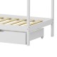 370-000005 Παιδικό κρεβάτι Mellin τ.Montessori με 2 συρτάρια pakoworld ξύλο πεύκου σε λευκή απόχρωση 90x190εκ