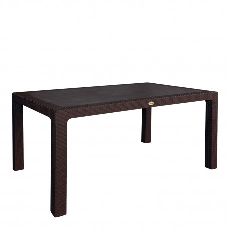 14720032 Τραπέζι Κήπου ArteLibre Eco Καφέ Ανακυκλωμένο PP 150x90x74cm Καφέ