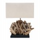 ΕΠΙΤΡΑΠΕΖΙΟ ΟΡΘΟΓΩΝΙΟ ΦΩΤΙΣΤΙΚΟ TWIGGY HM4424 DRIFTWOOD & ΛΕΥΚΟ ΚΑΠΕΛΟ 35x14x50Υεκ.