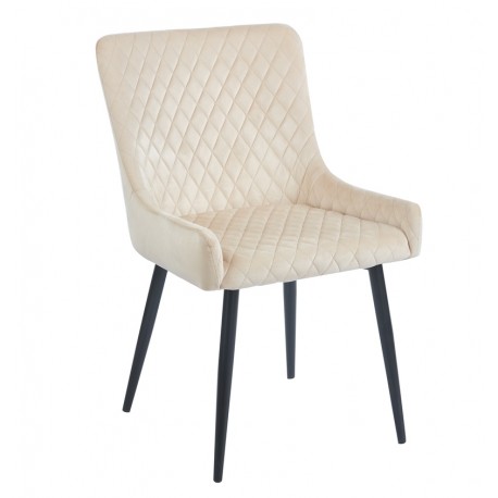11-1627 VANESA BEIGE VELVET ΥΦΑΣΜΑ ΚΑΡΕΚΛΑ ΜΕΤΑΛΛΙΚΗ
